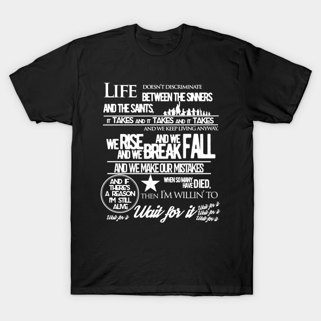 Hamilton Typography T-Shirt by chjannet